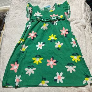 NEW Floral Sleeveless Lightweight Cotton Flutter Sleeve Summer Dress